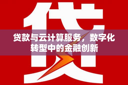 松北贷款与云计算服务，数字化转型中的金融创新