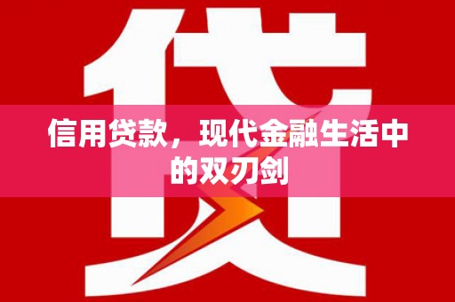 硚口信用贷款，现代金融生活中的双刃剑