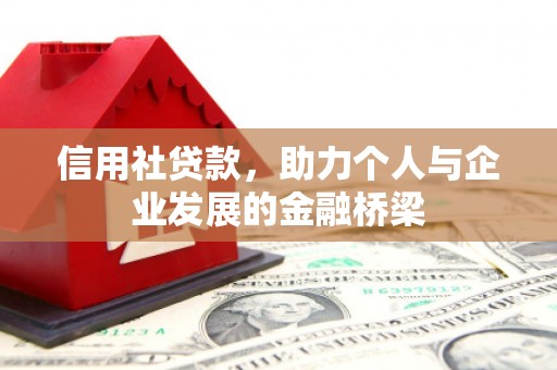 且末信用社贷款，助力个人与企业发展的金融桥梁