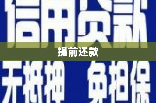 合阳提前还款
