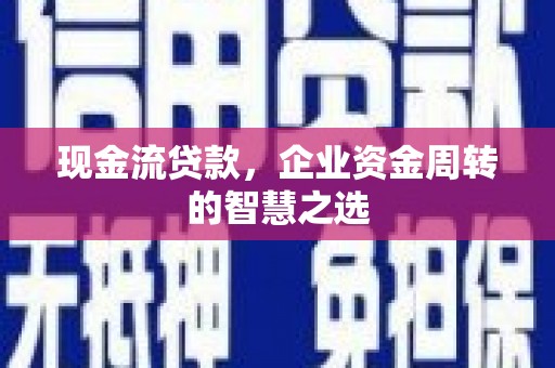 屏山现金流贷款，企业资金周转的智慧之选