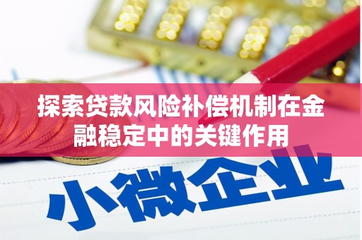 武穴探索贷款风险补偿机制在金融稳定中的关键作用