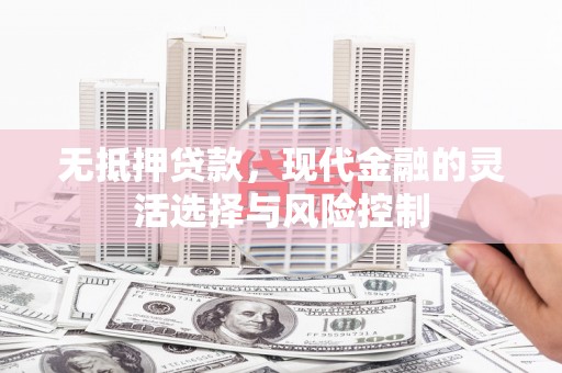 定襄无抵押贷款，现代金融的灵活选择与风险控制