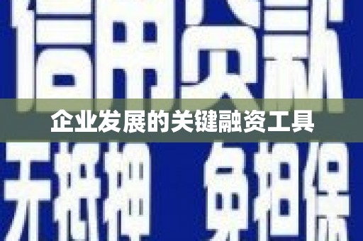 稷山企业发展的关键融资工具