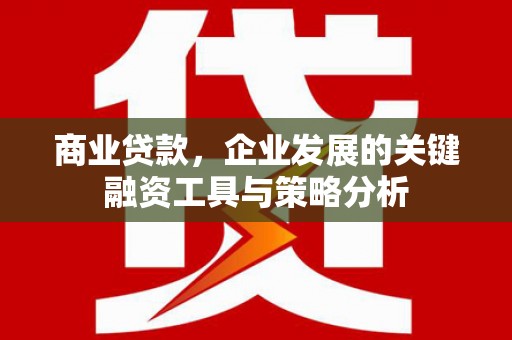青冈商业贷款，企业发展的关键融资工具与策略分析